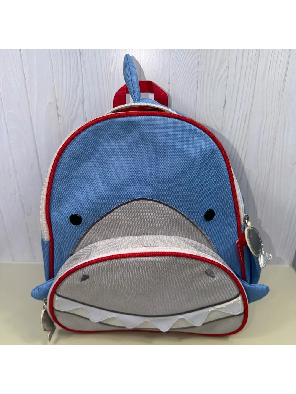 Skip Hop Zoo Shark Kids Backpack Blue Gray Red Preschool Toddler School Bag